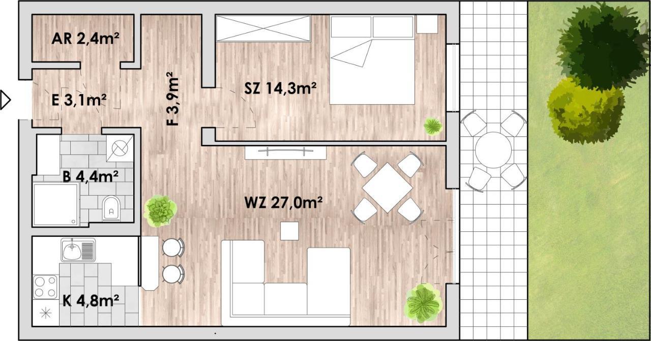 Ostsee-Ferienwohnung-Lipsia Остзебад Нинхаген Экстерьер фото